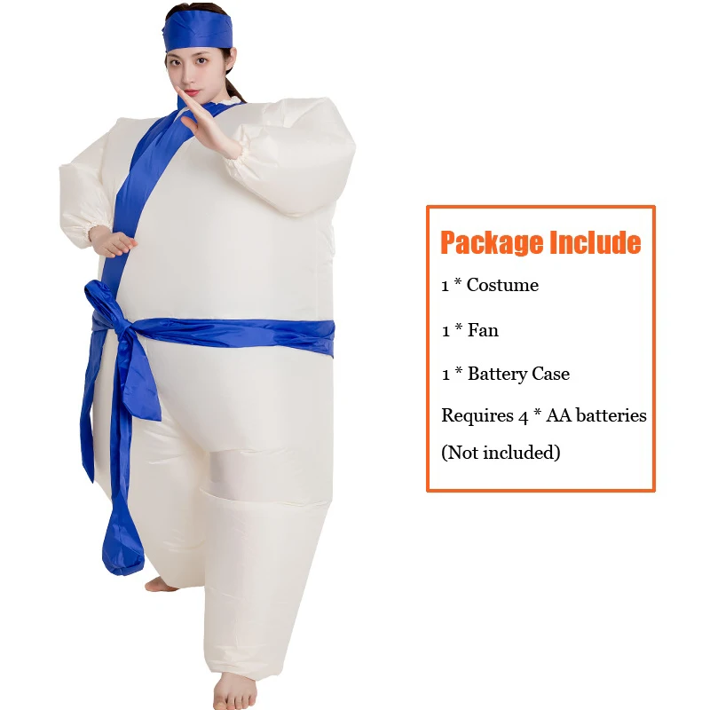 

Adults Sumo Warrior Taekwondo Inflatable Costumes Halloween Cosplay Cartoon Mascot Doll Party Role Play Decor Dress Up Clothes