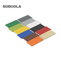 guduola small particle 3028 plate 6x12 moc assembly building block parts foundation plate low board low brick 5 pcslot