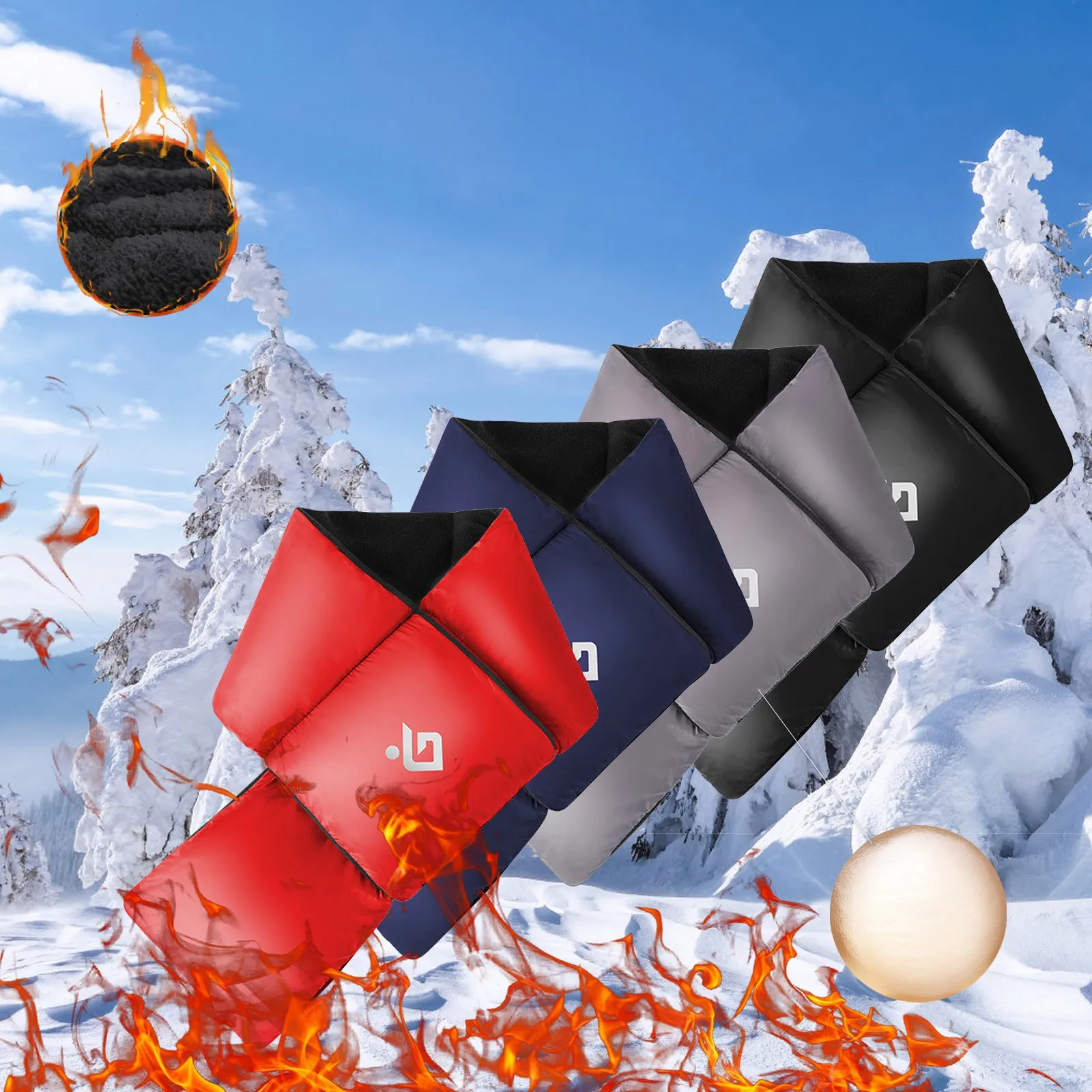 

Однотонный ветрозащитный и теплый хлопковый мужской и женский шарф для взрослых