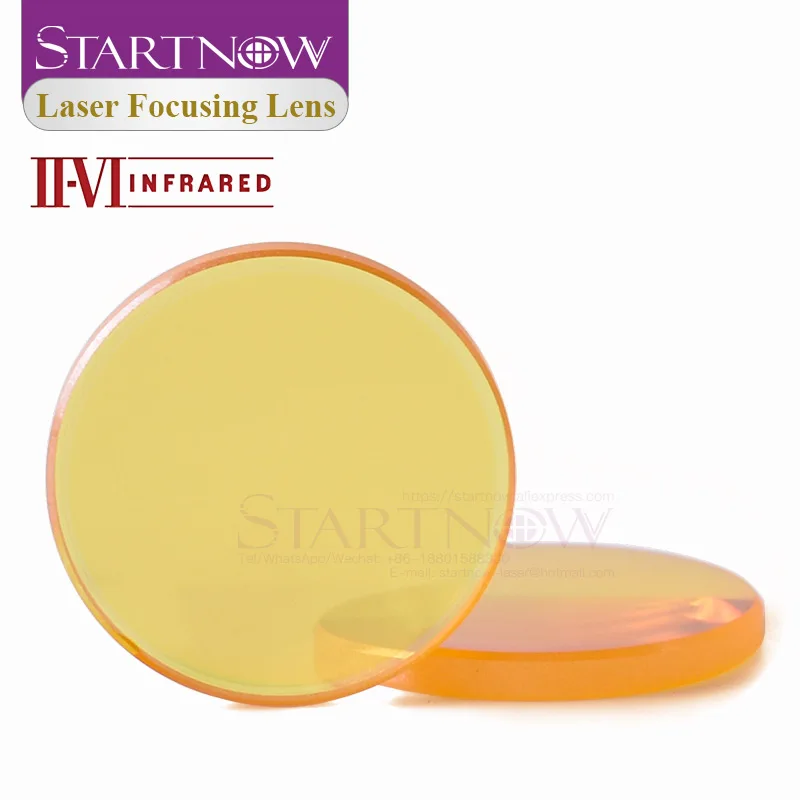 ii vi infrared co2 laser focus lens dia 19 05mm 20mm fl 38 1 50 8 63 5 76 2 101 6 mm for co2 laser cutting machine lenses znse free global shipping