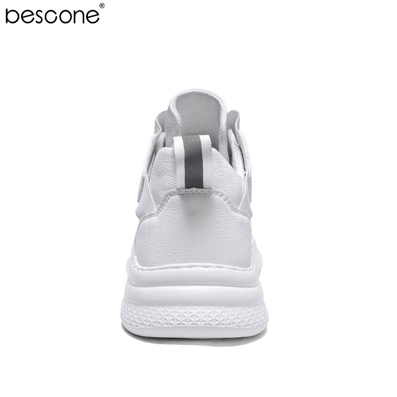 BESCONE/Повседневная обувь для мужчин высокое качество Модные дышащие кроссовки из