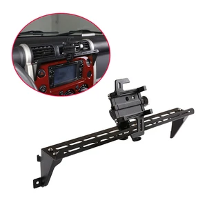 for toyota fj cruiser 2007 2021 metal black car center console phone holder stand gps mount bracket car accessories free global shipping