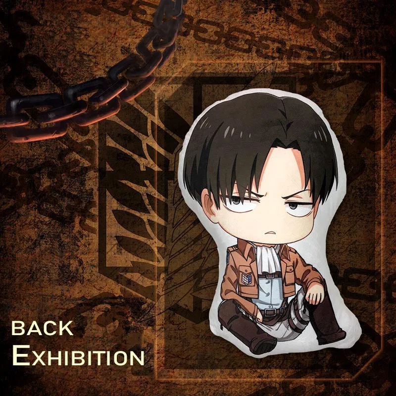 Аниме Атака Титанов Q версия манга периферическая Mikasa Levi Ackerman двухсторонняя