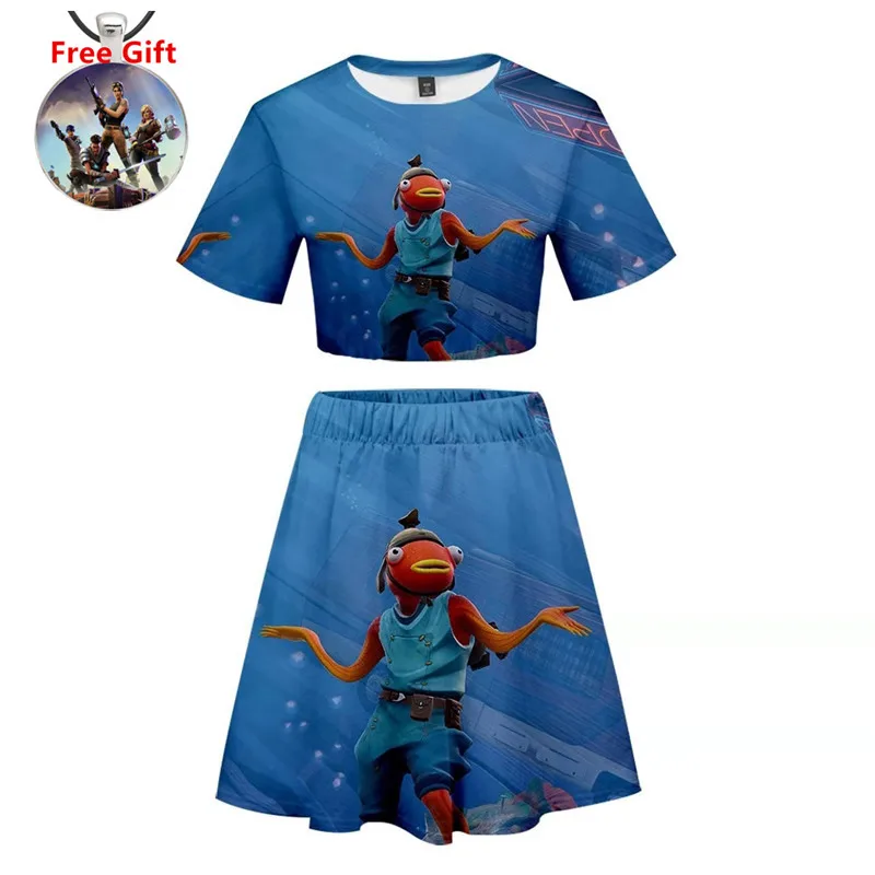 Игра битва Royale Lil whip футболки Drees The Ace Косплей Костюм 3D принт короткая юбка костюм