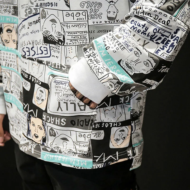 

Men Sweatshirts Street Fashion 2020 New Spring And Autumn Hip Hop Loose Male Hoodies Plus Size Coat 4XL 5XL Hot sale H04