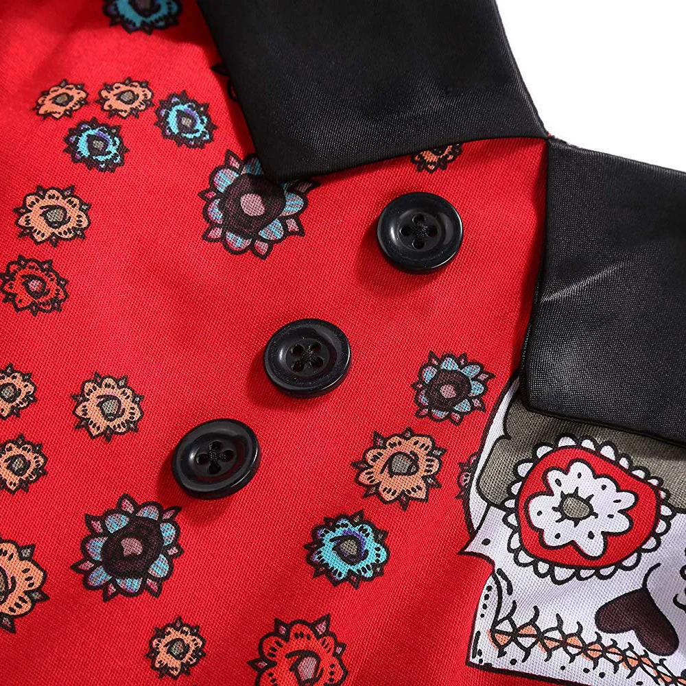 Винтажное праздничное платье в стиле ретро готическое 50s The nightness Before Christma Skull Jake