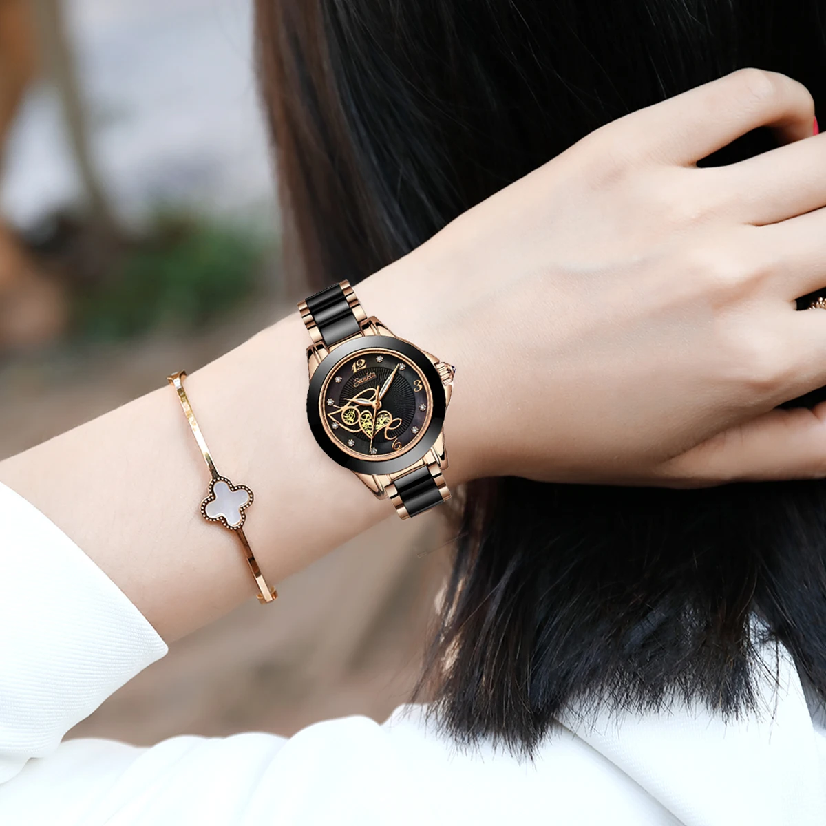 SUNKTA  Rose Gold Watch Women Girl Clock Wife Gift Relogio Feminino Ms Quartz Watches Ladies Top Brand Luxury Female Wrist Watch enlarge