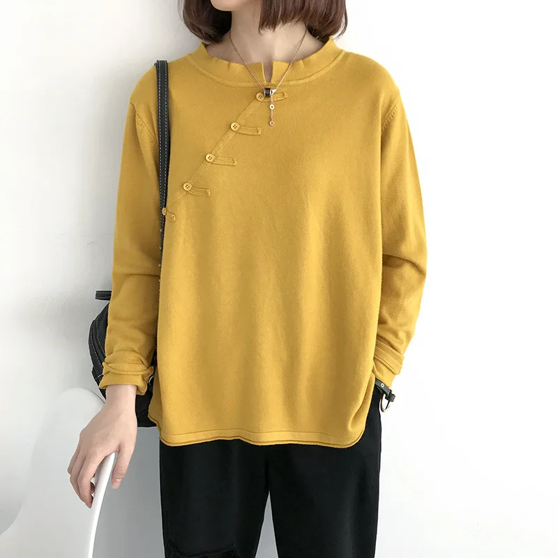Женская футболка с длинным рукавом свободная винтажная универсальная одежда