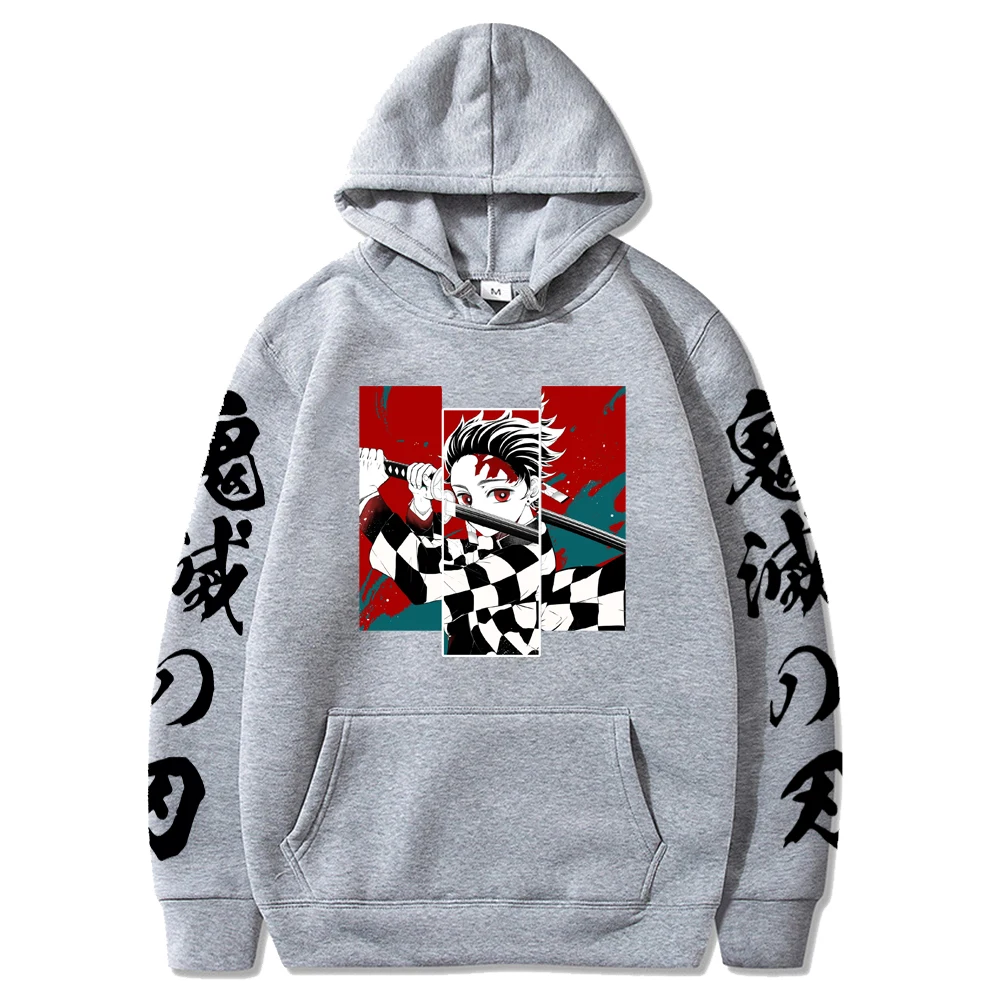 Толстовка мужская с длинным рукавом Свитшот в стиле хип-хоп аниме рассекающий