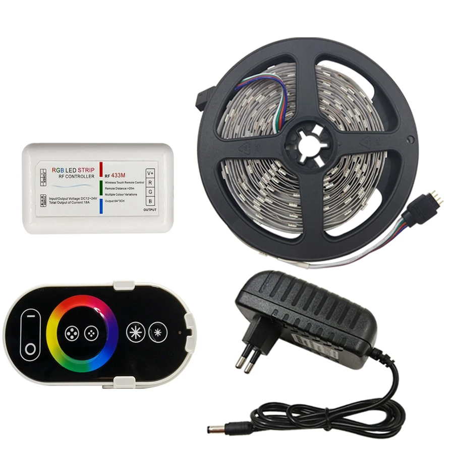 5 10 м 15 20 цветных (RGB) светодиодных лент светильник 2835 SMD DC12V гибкий ing лента