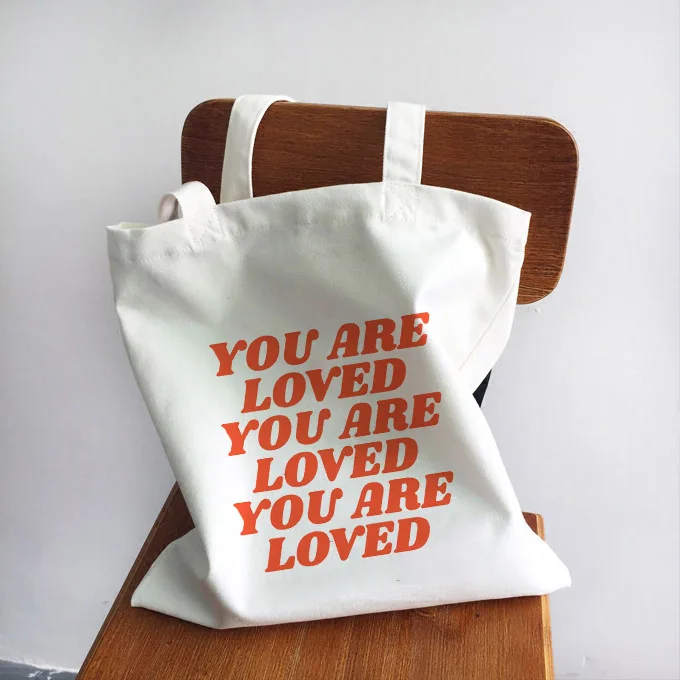 

Ladies Handbags Girl Power Quotes Canvas Tote Bag High Capacity Shopping Travel Women Eco Reusable Shoulder Shopper Bags