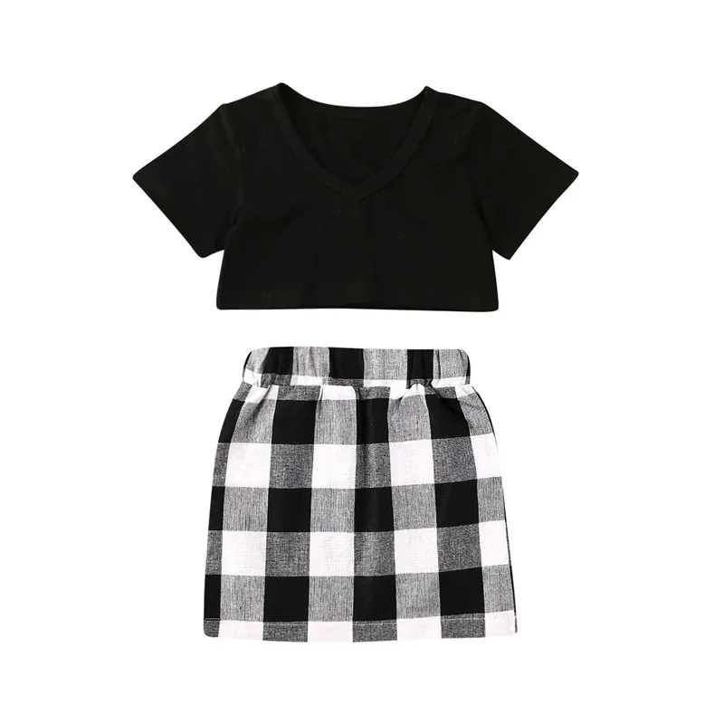 Комплект детской одежды из 2 предметов для маленьких девочек комплект летней с