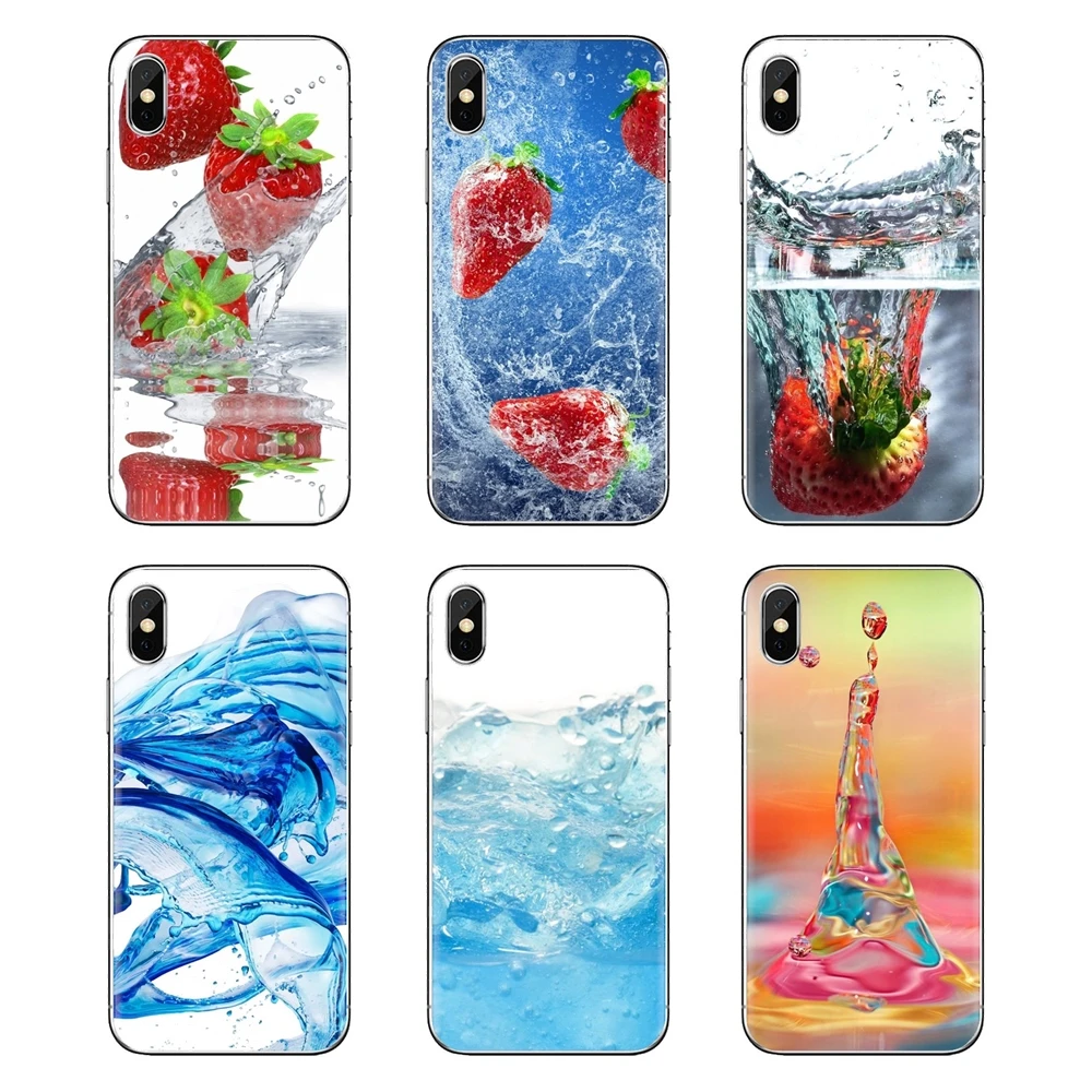 Strawberry Water Splash Wallpaper Phone Skin Cover For Huawei Nova 2 3 2i 3i Y6 Y7 Y9 Prime Pro GR3 GR5 2017 2018 2019 Y5II Y6II |