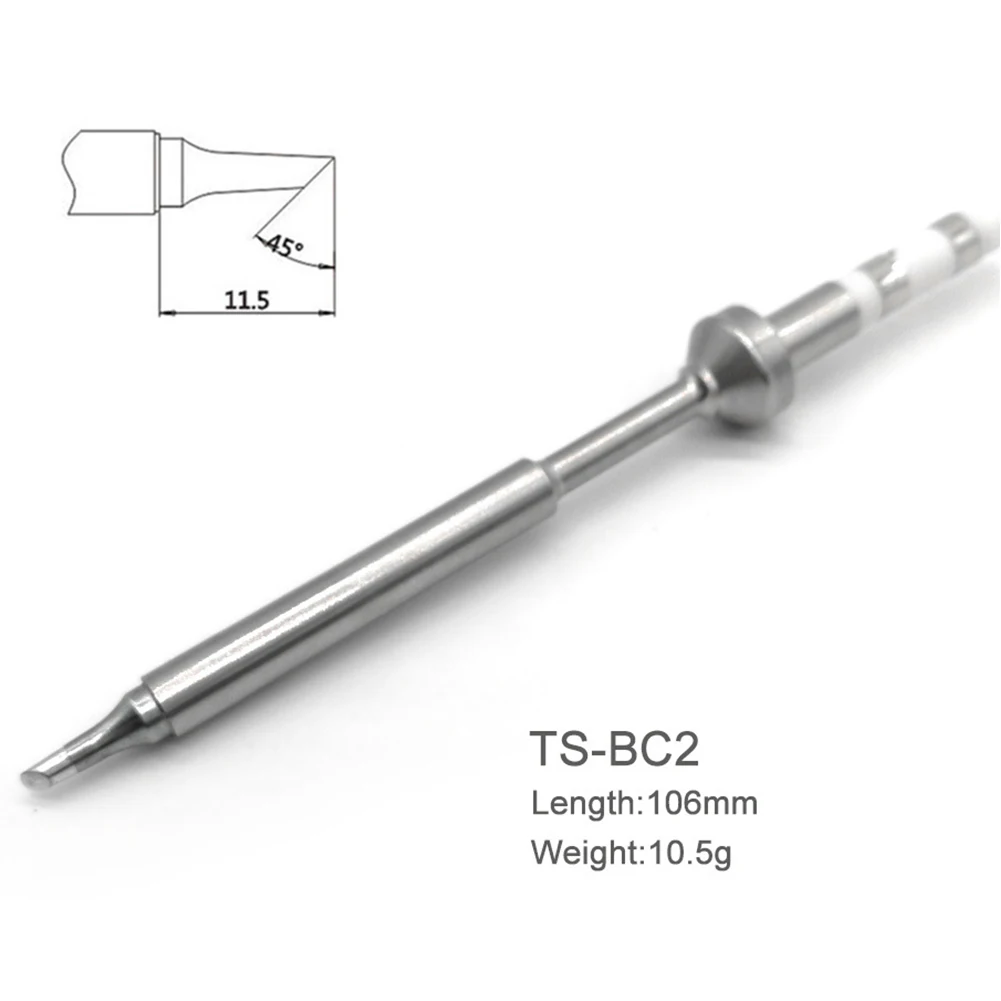 

7pcs/set TS100 Power Tool Easy Install Stainless Steel Various Models Soldering Iron Tip Portable Outdoor Mini Electrician