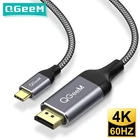 USB C до кабель displayport (4K @ 60 Гц), USB 3.1 Тип C (Thunderbolt 3 совместимый) к DP кабель для Macbook pro2016, Sumsang S8
