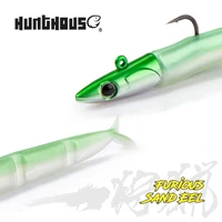 hunthouse soft lure jig head black minnow fishing 105mm5g 115mm9g 124mm15g easy shiner artificial swimbait for bass tackle