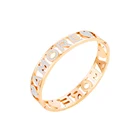 Золотистые и Серебристые ювелирные изделия из нержавеющей стали для женщин, искусственные Толстые браслеты-манжеты с белыми кристаллами в римском стиле, подарок, новинка 2021