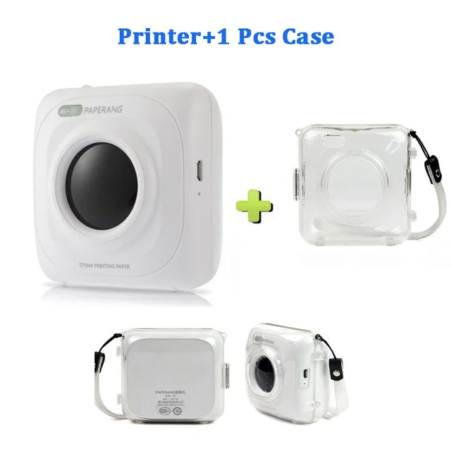 P1 1 Cover PAPERANG портативный термальный Bluetooth принтер мини беспроводной фото принтер для мобильного телефона Android iOS - Цвет: P1 1 Cover