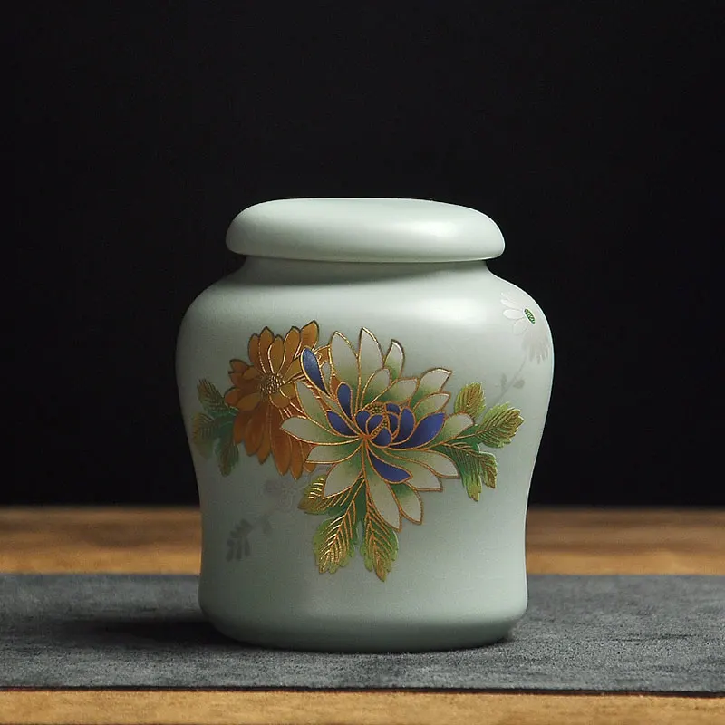 Чайная коробка керамическая банка для хранения Tieguanyin чайная посуда контейнер