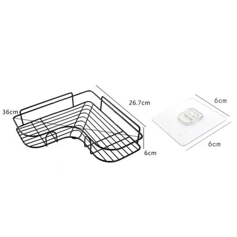Угловой держатель для хранения полки ванной треугольная полка душа угловой