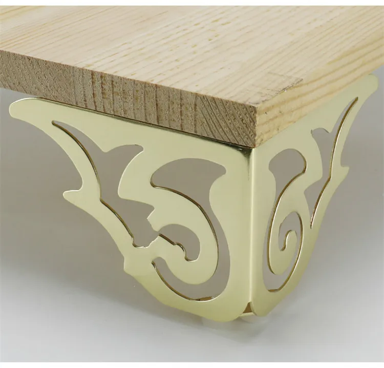 4 шт. металлическая мебель с золотым узором ножки для дивана шпильки ног защиты