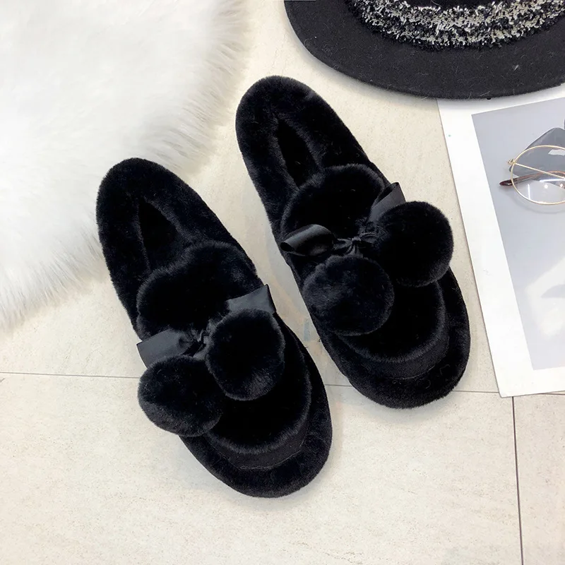 Ботильоны женские зимние теплые ботинки для снежной погоды на платформе женская