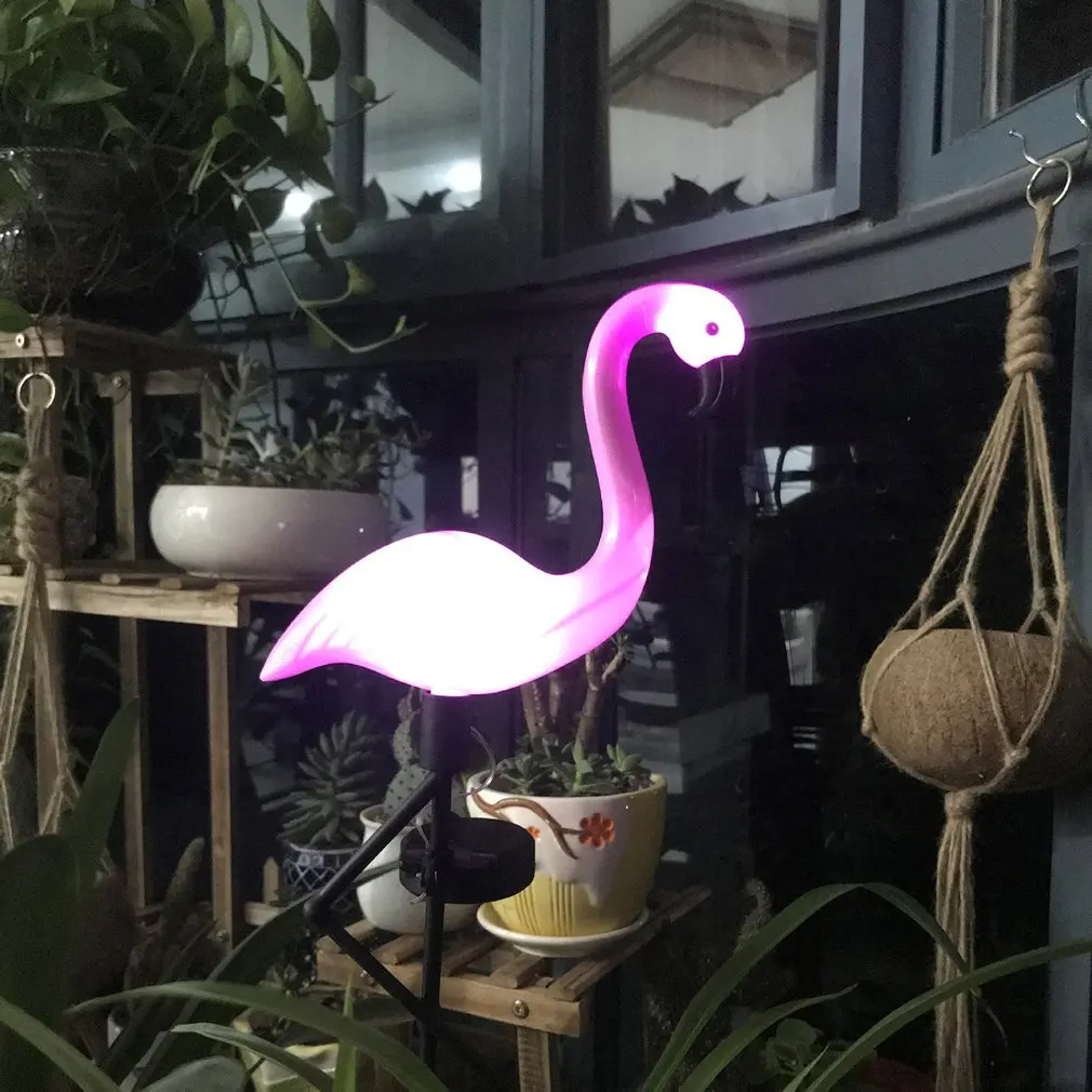 Led Flamingo Waterproof Solar Lawn Light Outdoor Garden Decoration Light Garden Floor With Landscape Lightss images - 6