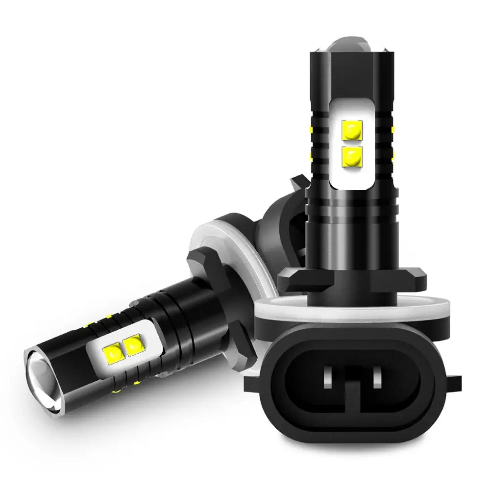 2x H8 H11 светодиодный Противотуманные фары Дневные Фары Светильник лампы H7 H3 H10 9006/HB4