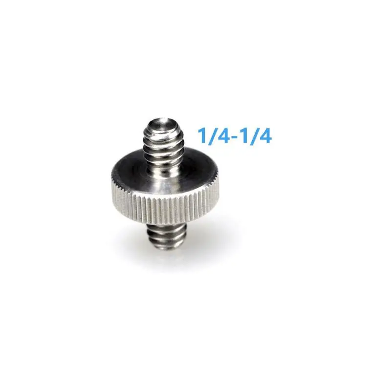

Metal 1/4\" Male to 1/4\" or 3/8\" Male Threaded Adapter 1/4 or 3/8 Inch Double Male Screw Adapter for Tripod Camera Accessories