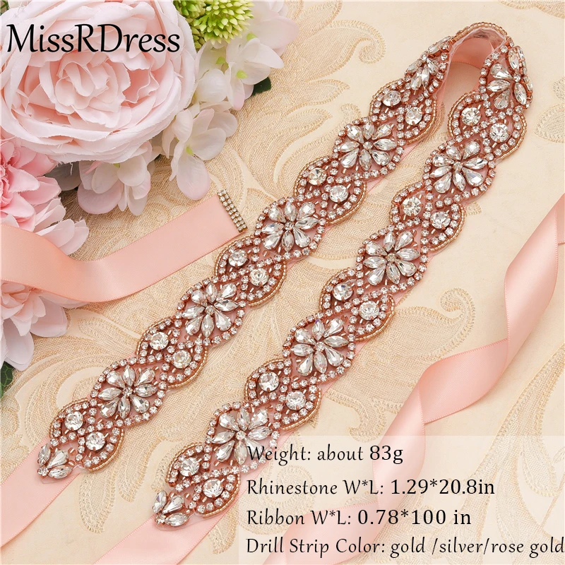 Женский ремень MissRDress с серебристыми кристаллами и стразами ручной работы JK818|wedding