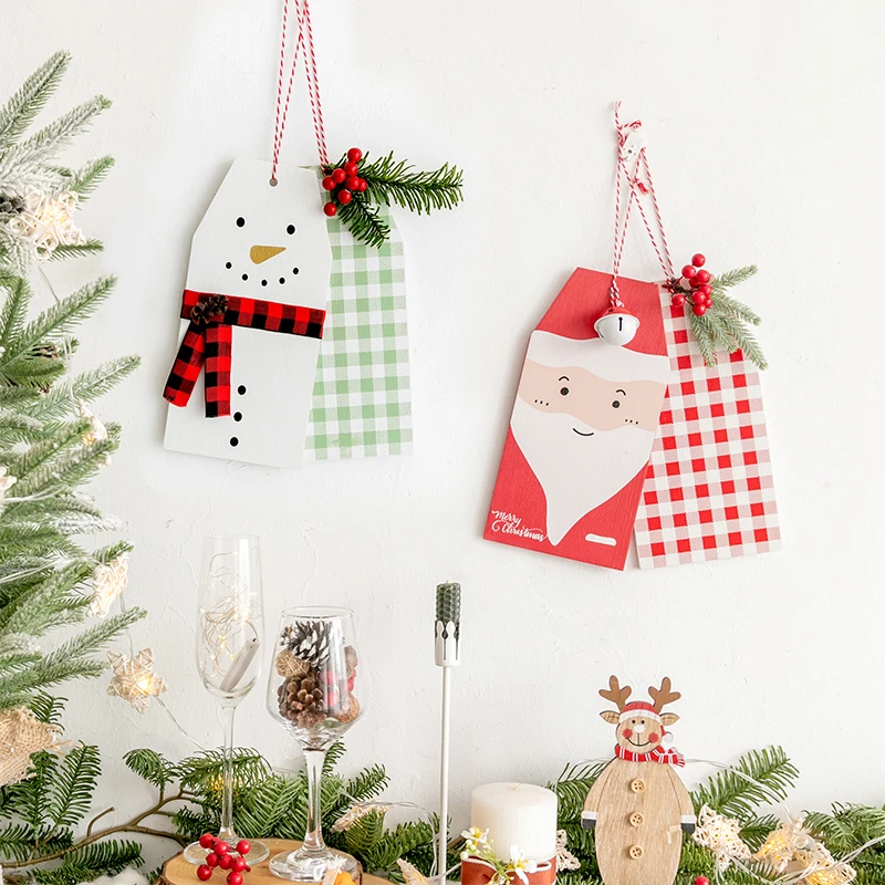 

Christmas Yeti pendant window hanging decoration theme scene home layout ins Nordic wood decoration