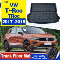 for volkswagen vw t roc t roc troc 2017 2018 2019 boot liner cargo tray trunk liner mat floor carpet luggage tray accessories