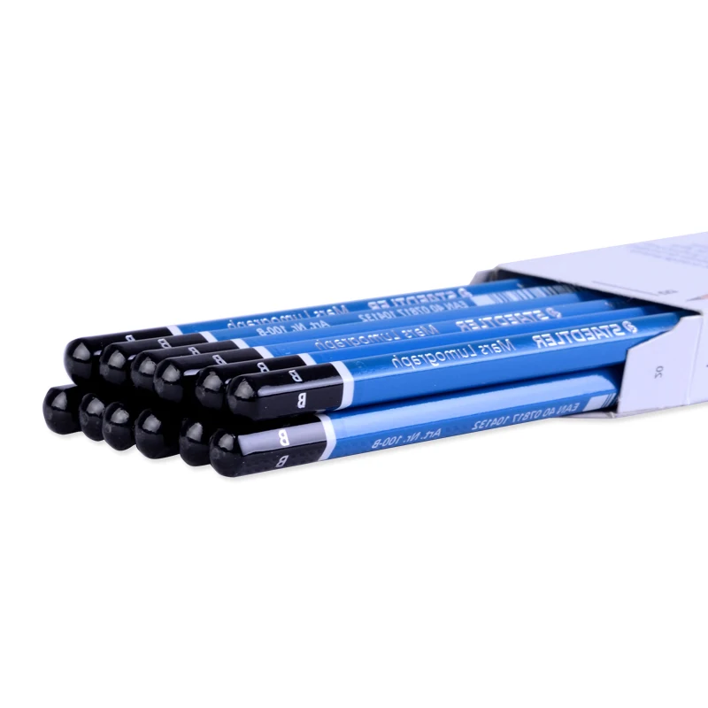 Staedtler Mars Lumograph Graphite Art Drawing Pencil Medium Soft Break-Resistant Bonded Lead | Wooden Pencils