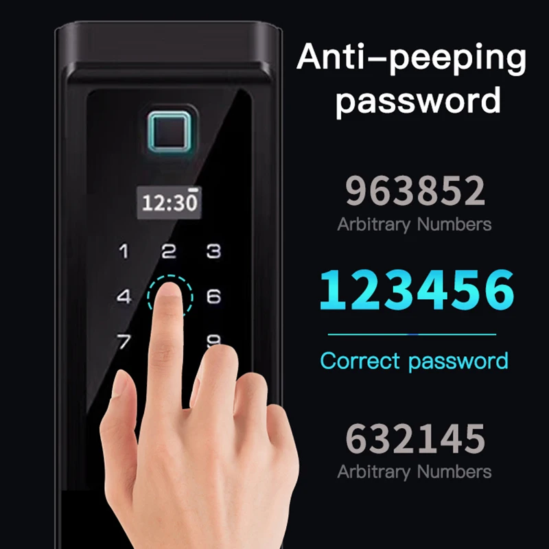 Obawa Intelligent Electronic Lock Biometric Fingerprint Door Safe Mortise Verification With digital code/key/IC card | Безопасность и