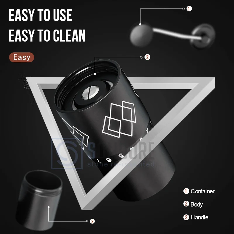 Ручная кофемолка из нержавеющей стали мини кофемолка|Ручные кофемолки| |