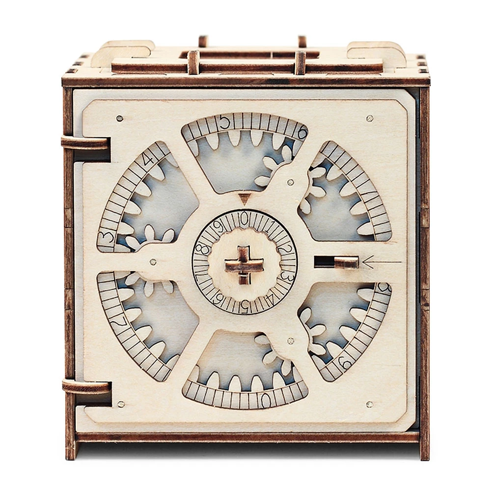 Cipher кодовый ящик для депозита Механическая деревянная модель 3D Головоломка Развивающие игрушки