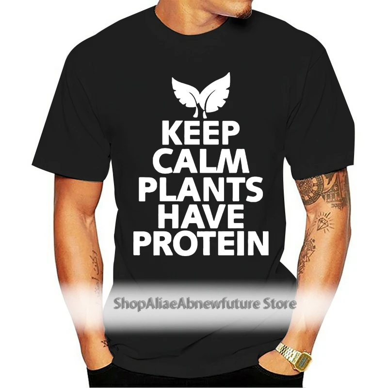 

Gift Hoodie For Vegan Vegetarian Keep Calm Plants Have Protein Jumper Men Women Autumn Winter Long Sleeve Hoody Sweatshirt Coats