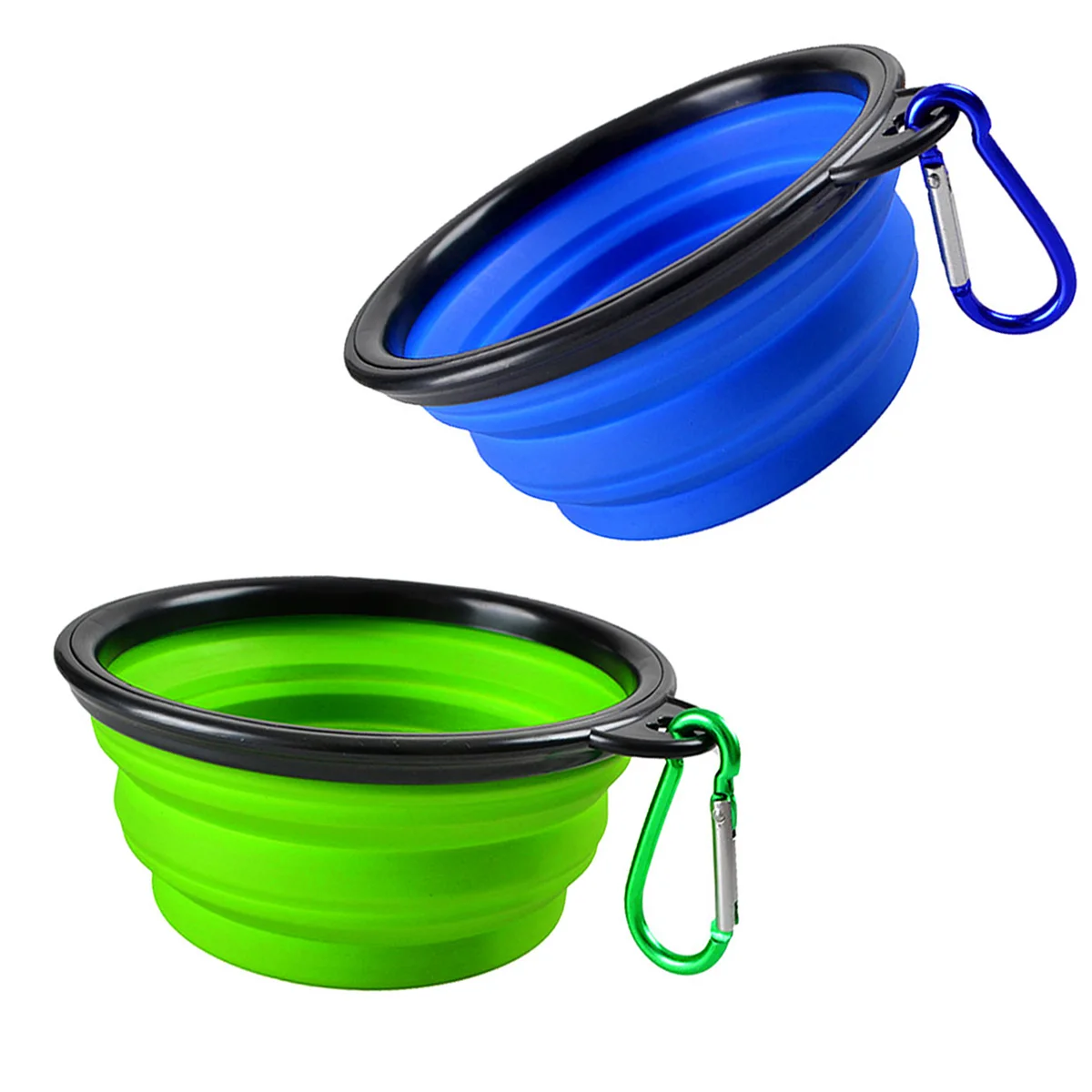 

Складная миска для собак, 2 упаковки, складные миски для воды для собак и кошек, портативная миска для кормления домашних животных для прогул...