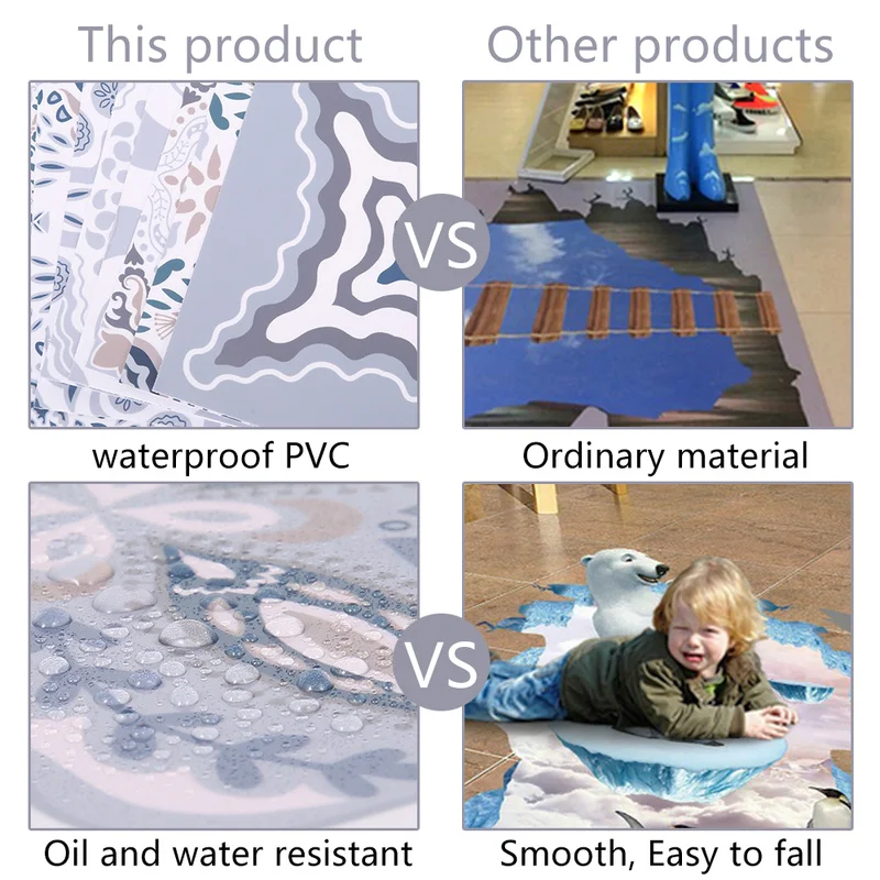 

Moroccan Wall Stickers Wallpaper Decor Oilproof Waterproof Wall Covering Wallpaper for Kids Living Room DIY TV Background