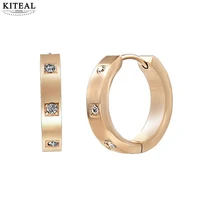 kiteal vintage love 18kgp gold filled lady earrings 2020 trendy diamond inlaid stone women earring jewelry accessories