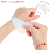 1x guasha board opalite stone scraper massage tool heart shaped massage pressure