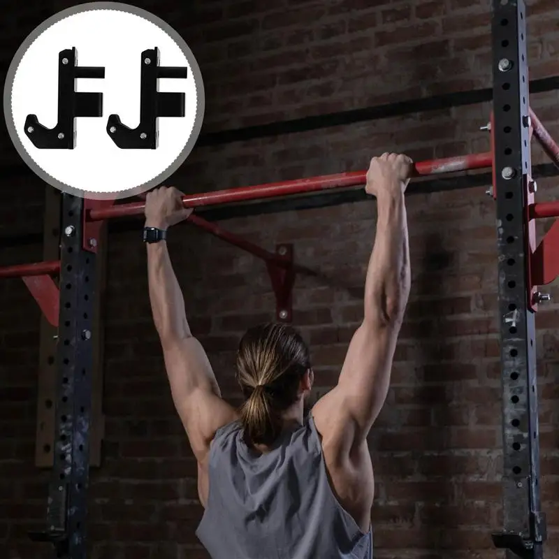 

2 Pcs Strong Durable Wearable Barbell Racks Shelves Hooks for Barbell Storage Home