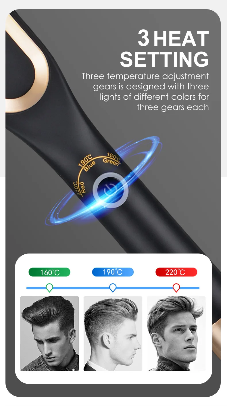 

Mini Hair Straightener Brush Hot Comb Iron Ceramic Men's Beard Comb Electric Heating Combs Profissional Straightener For Women