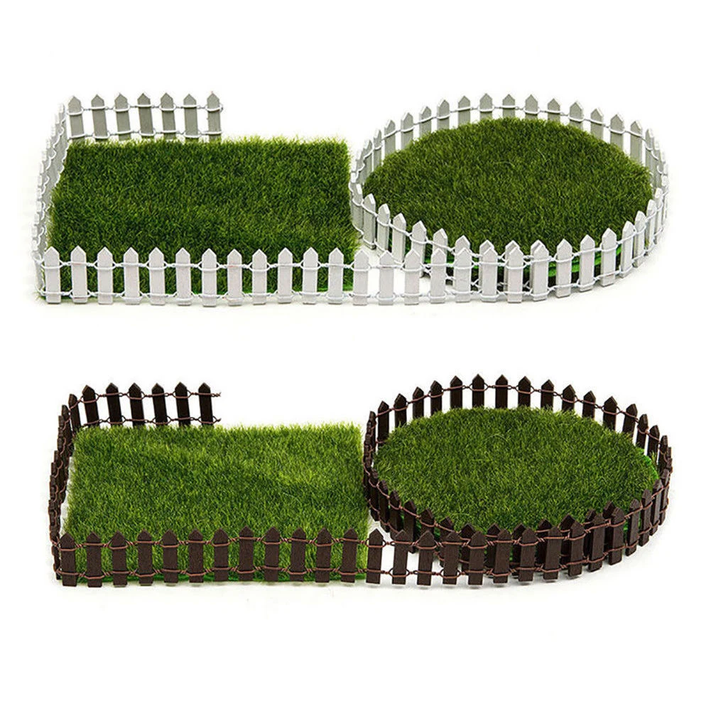 

Miniature Fence Garden Decor DIY Micro Landscape Fairy Small Decorative Gardening Succulents Potted Kit Wood Fence Accessories