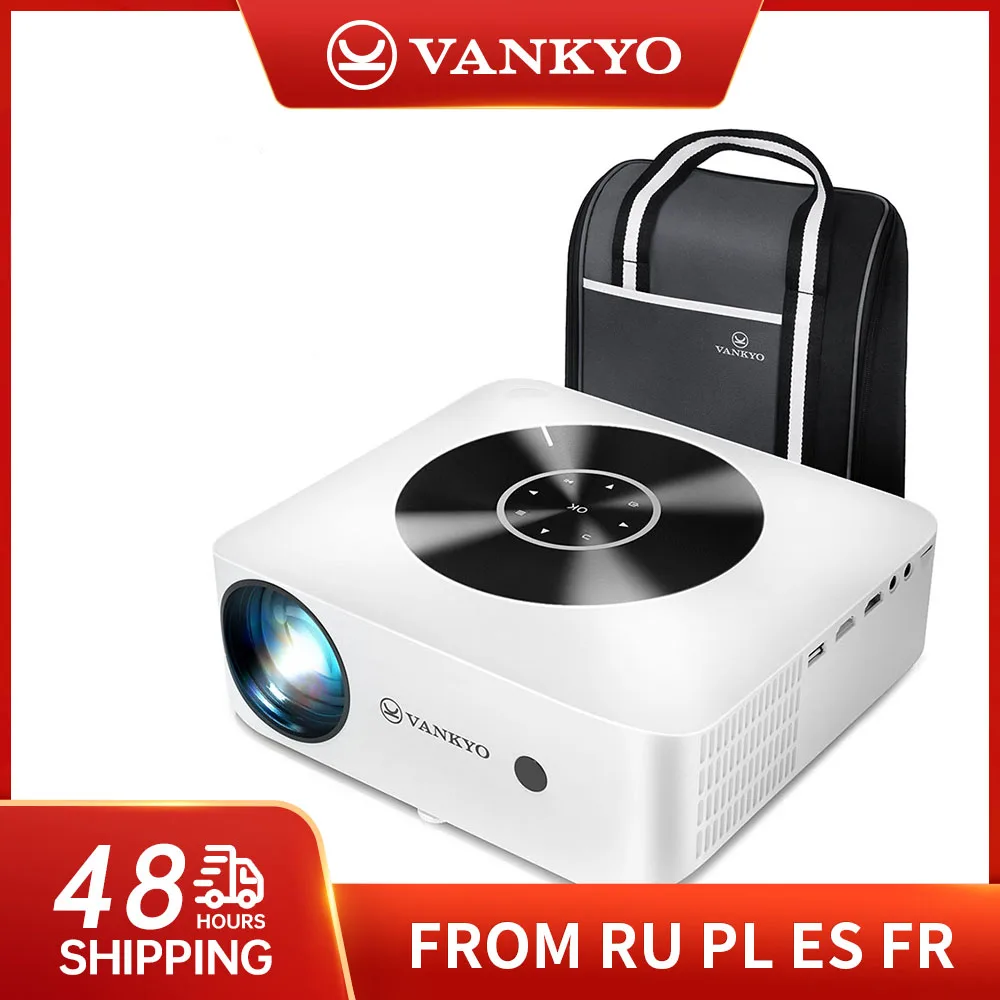 Мини-проектор VANKYO 1080P для отдыха 530 Вт Full HD светодиодный Wi-Fi поддержка 4K