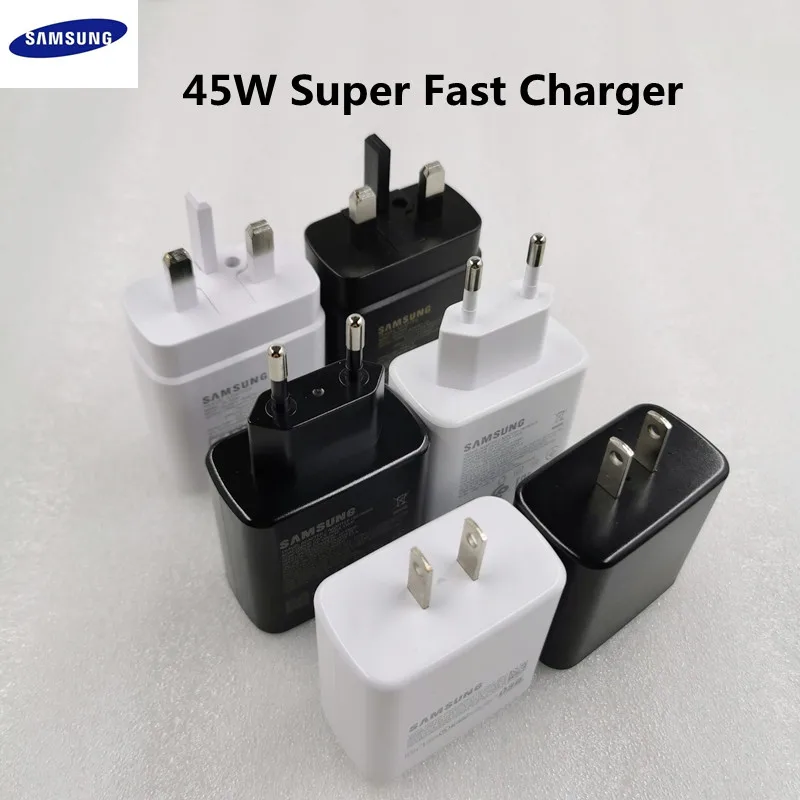 Зарядное устройство Samsung S21 Note 20 Ultra с адаптивной зарядкой Type C Super Fast Charging 5A и USB-C кабелем для Galaxy FE A52 A72 A51 A71 A91 5G.