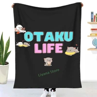 otaku life cute mochi mochi can throw blanket 3d printed sofa bedroom decorative blanket children adult christmas gift