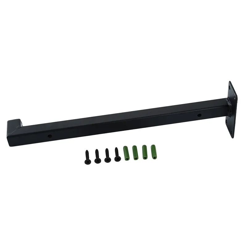 

Black 20/30CM Wall Mounted Single Layer Board Wrought Iron Bracket Metal Wooden Partition Board Support Furniture Shelf Brackets