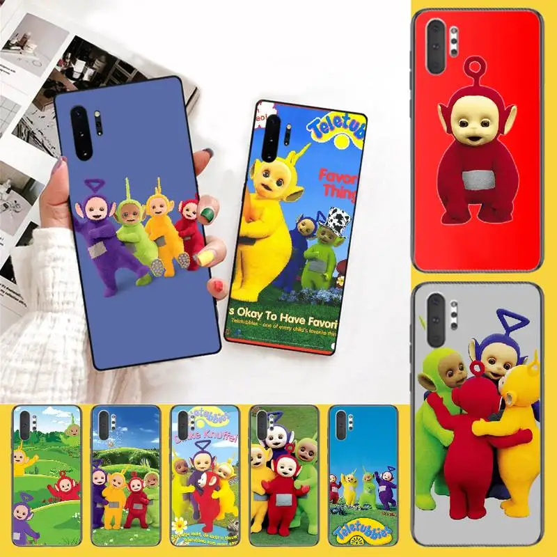 Мягкий силиконовый черный чехол для телефона PENGHUWAN Teletubbies Samsung Note 3 4 5 7 8 9 10 pro M10 20 30 |