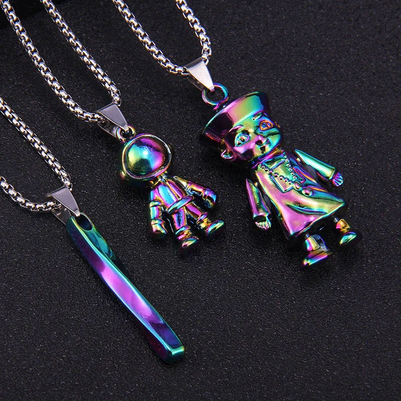 Уличное ожерелье в стиле хип хоп виде русалки спиральной полосы астронавта